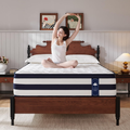 Twin XL Mattress, 12 Inch Gel Memory Foam Sprung Hybrid Mattress